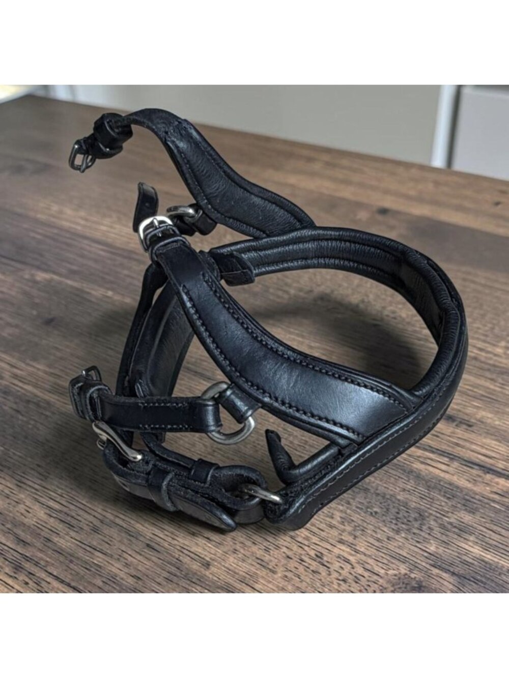 Tota Black Padded Comfort Anatomical Crank Noseband Dressage Bridle Flash Slot